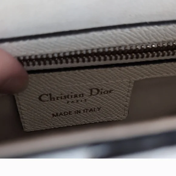 Christian Dior Cream Off White Saddle Bag Larger Size